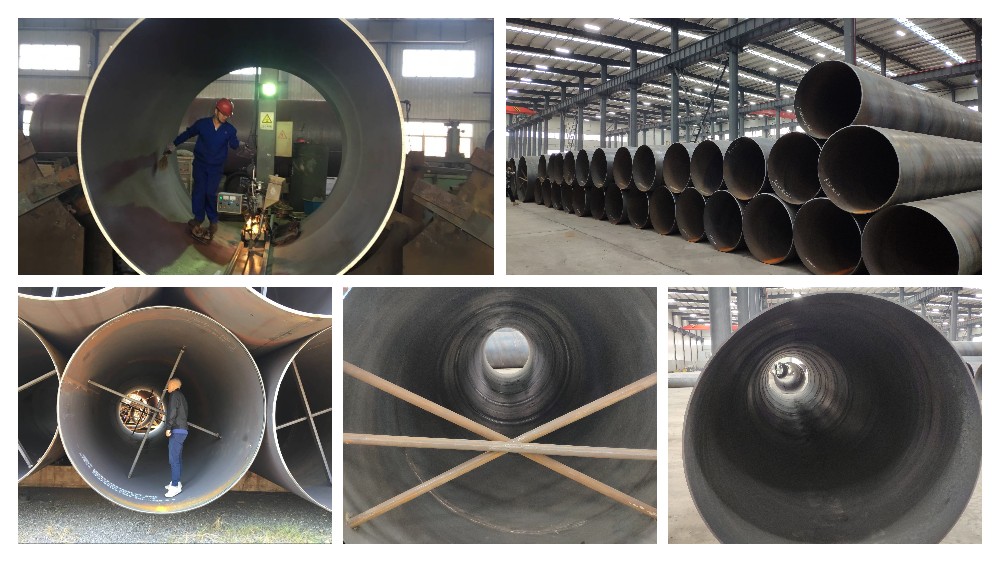 أنابيب الصلب SSAW ذات القطر الكبير