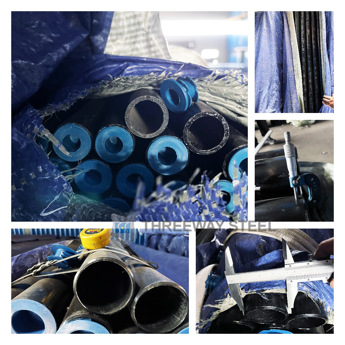 تصدير أنابيب الصلب الكربوني غير الملحومة من الفولاذ ثلاثي الاتجاه
