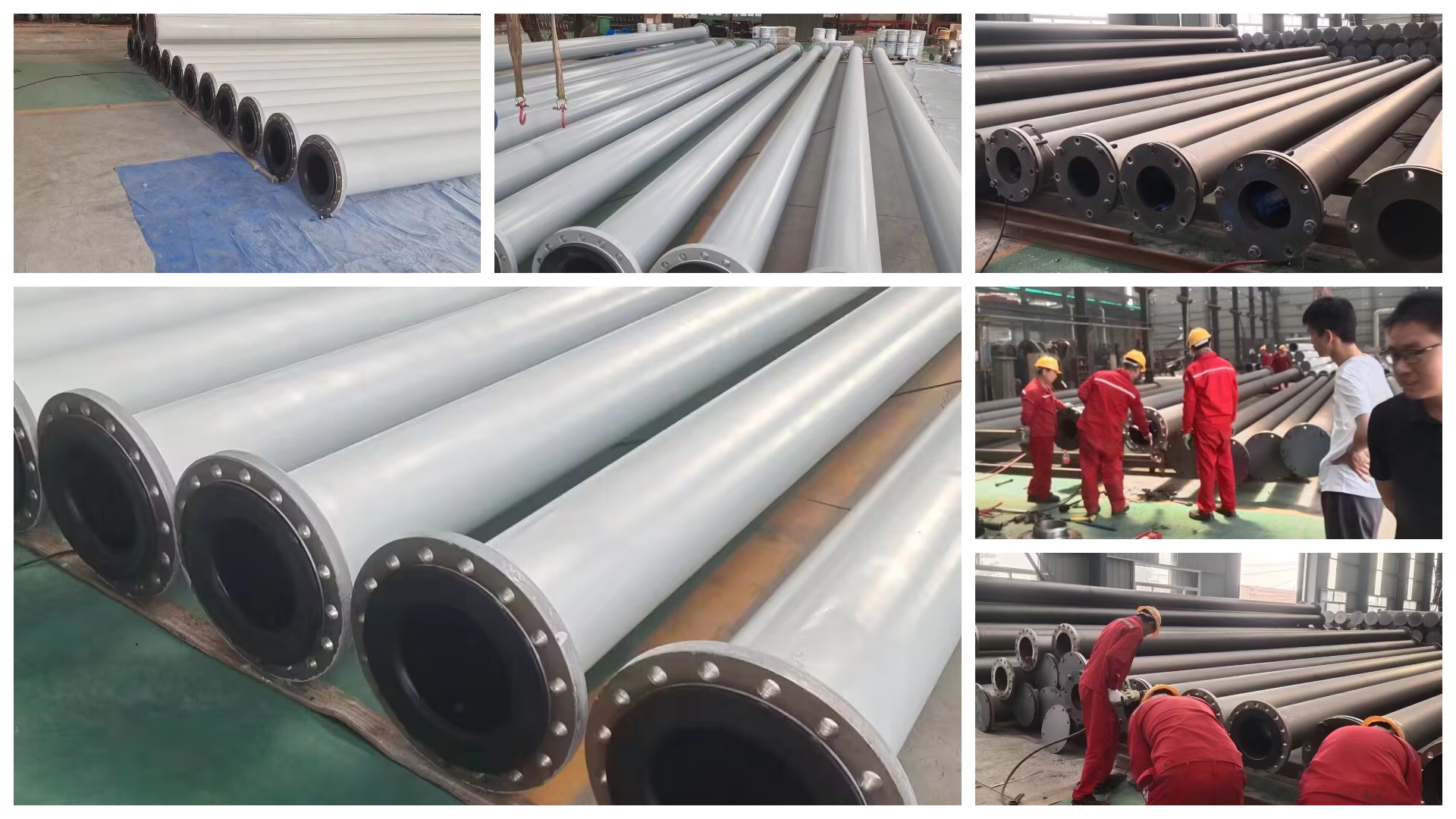 جهاز توصيل شفة HDPE المبطن بالأنابيب،