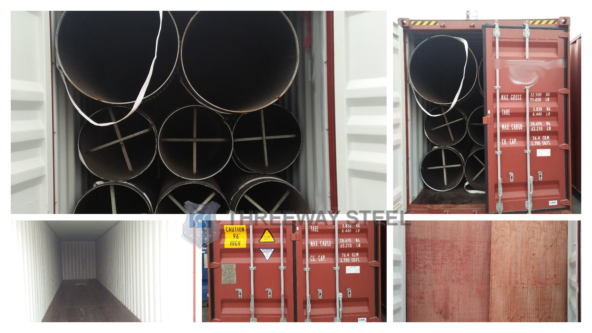 تصدير أنابيب الصلب ذات القطر الكبير